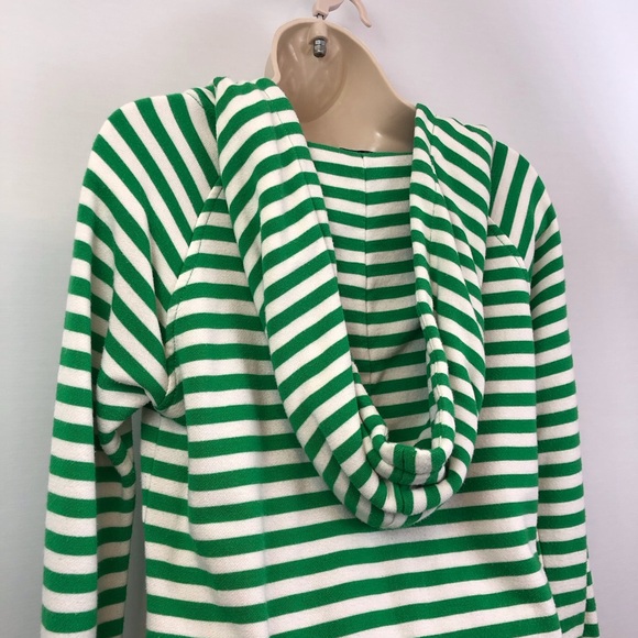 Gap Green White Stripe Hoodie Sweatshirt - Picture 8 of 16